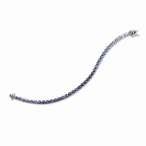 Bracciale tennis con zaffiri