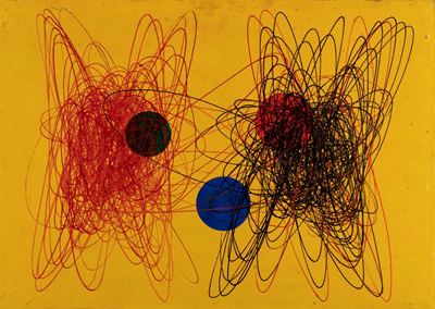 Spirale, olio su tela, cm 50 x 70, 1950-51