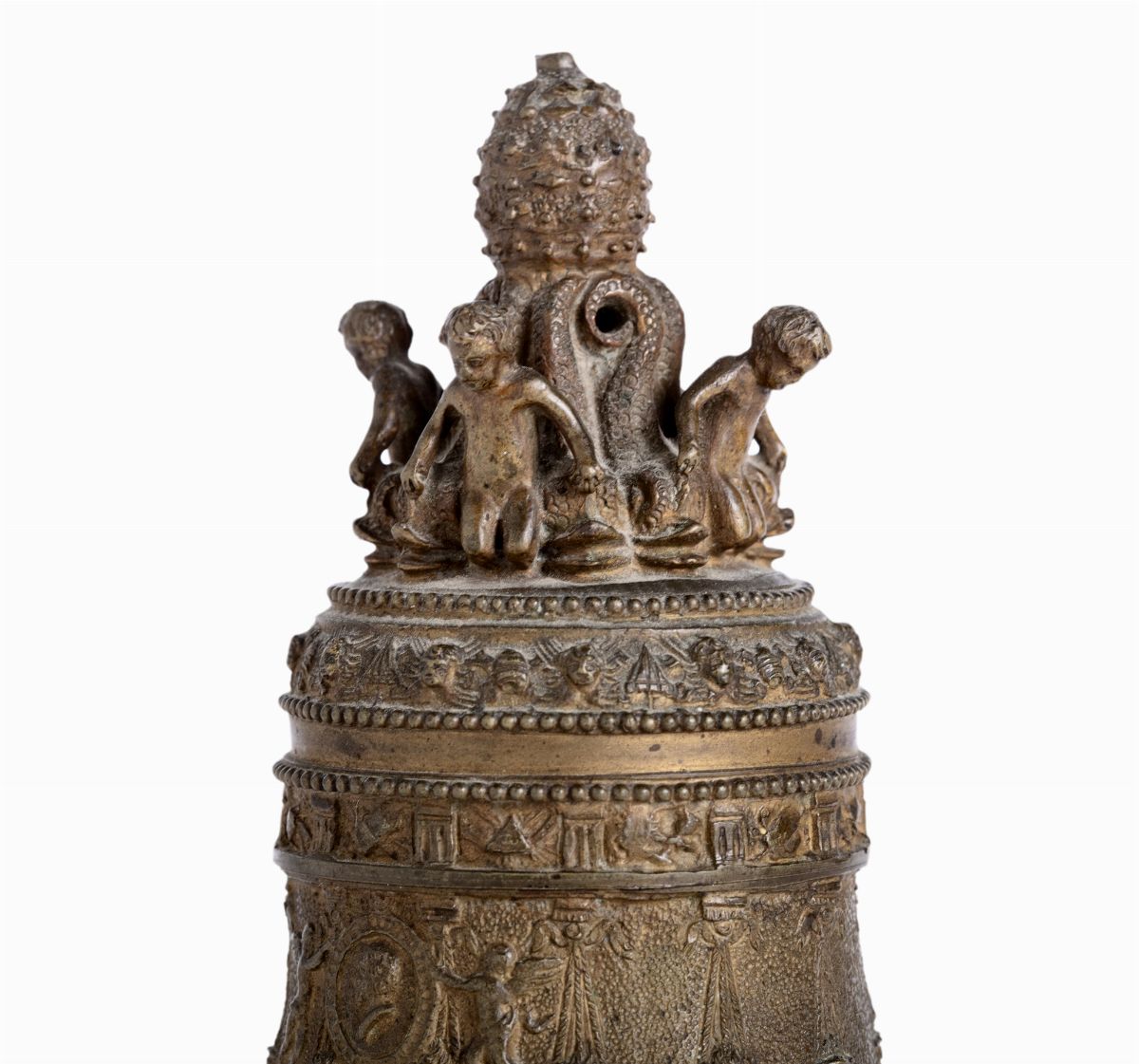 ANTICA CAMPANELLA - CAMPANA BRONZO CON BATACCHIO ORIGINALE: | Bergoglio Libri d'Epoca