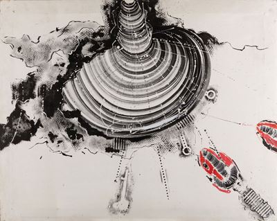 Senza titolo, olio su tela, 1964
