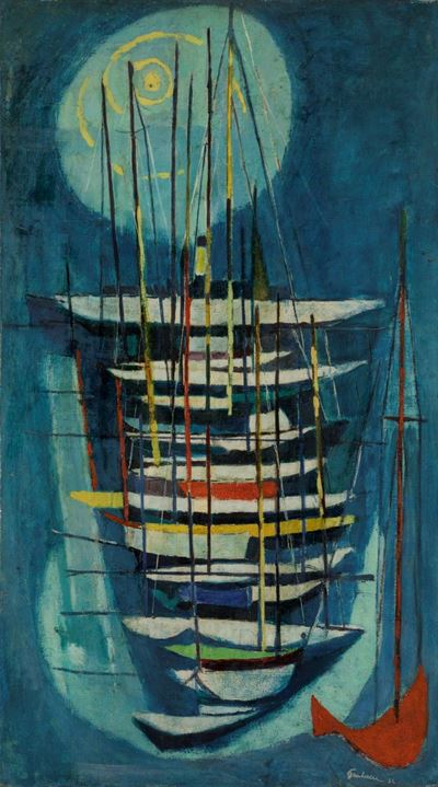 Panfili, olio su tela, 1954