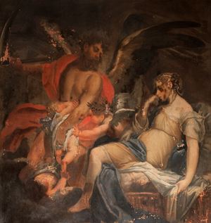 Scuola dell'Italia settentrionale, secolo XVII - Allegorical scene