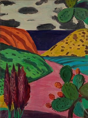 Paesaggio con fichi d'india