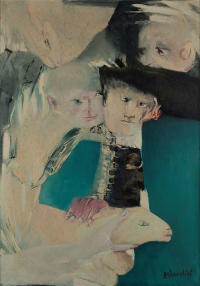 Composizione, olio su tela, 1959-61