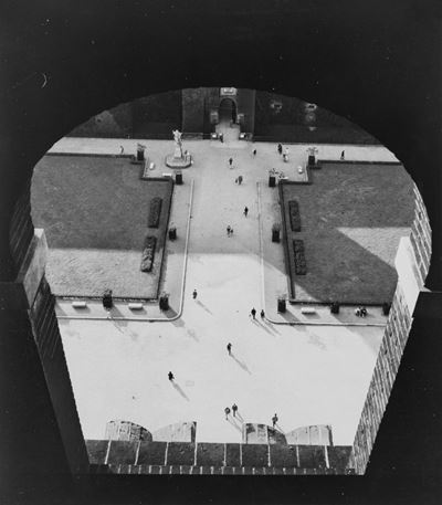 Castello Sforzesco, Milano, Stampa vintage alla gelatina ai sali d'argento
