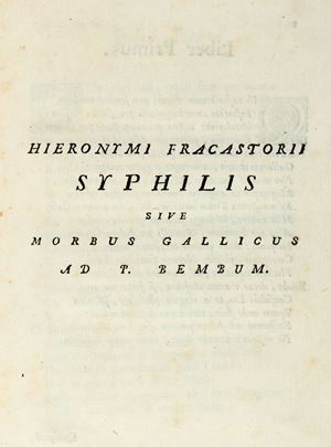 The poem Syphilis ... translated by Sebastiano degli Antonj