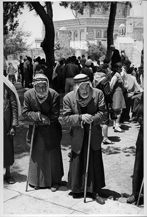 Dome of the Rock in background, Jerusalem