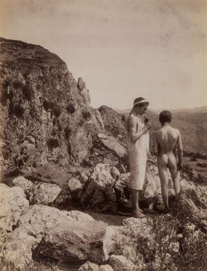  Young Sicilians among the rocks