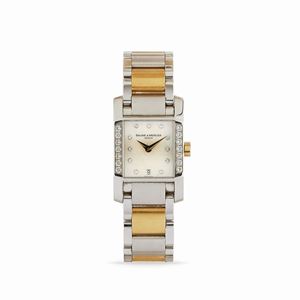 A metal and gold lady's wristwatch, Baume Mercier