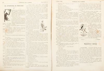 Collodi, Il giornale per i bambini - Rarissima edizione originale di Pinocchio (1881-1883)