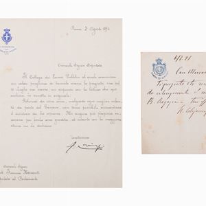 Signed autograph letters