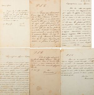 Lettere autografe firmate.