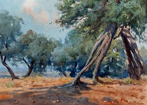 Tani Edoardo - Landscape with olive trees