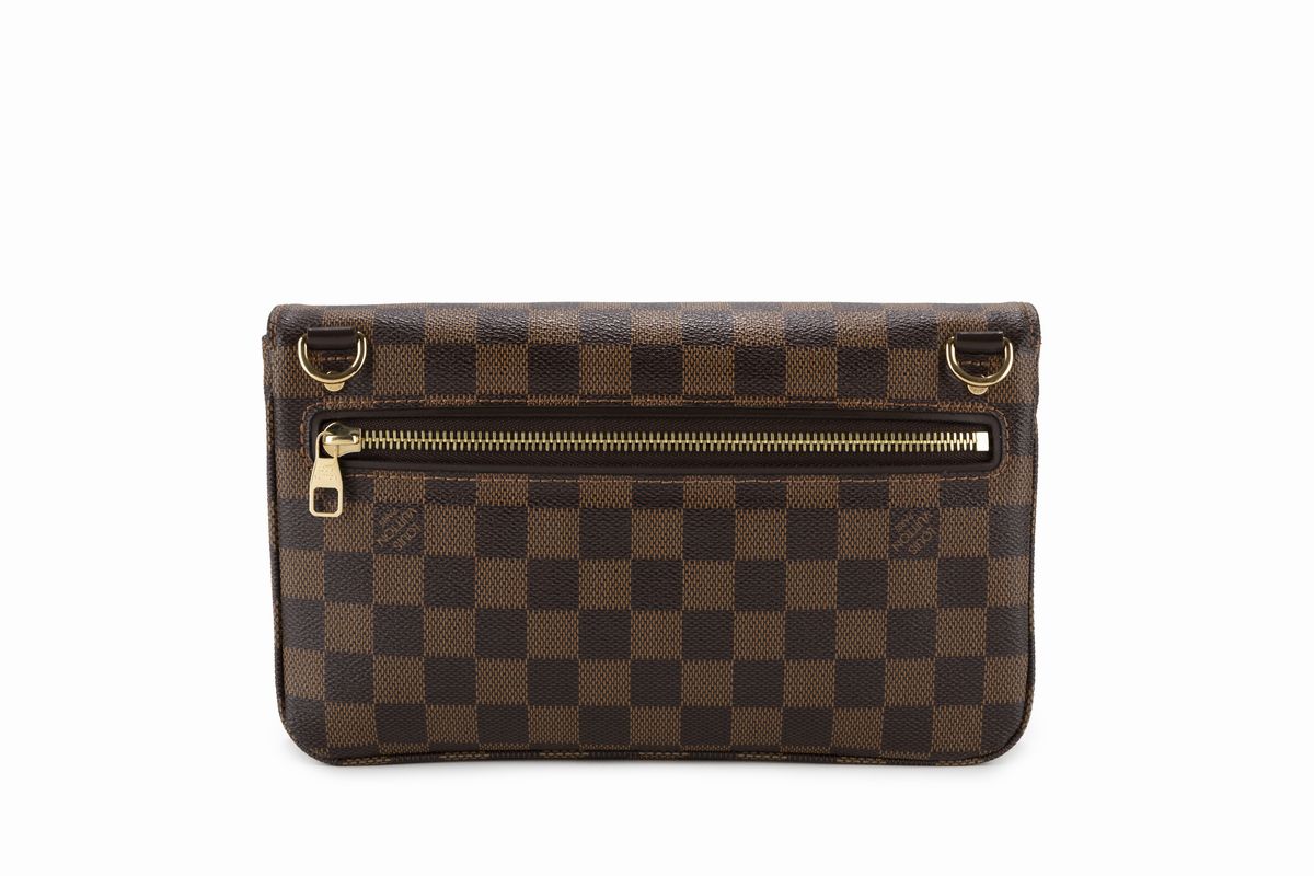Louis Vuitton - Borsa Hoxton Damier, con tracolla e sacchetto, cm 25