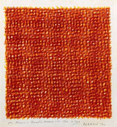 Reticolo, tecnica mista su carta