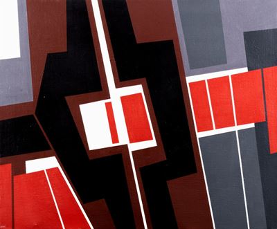 Composizione, olio su tela, 1966
