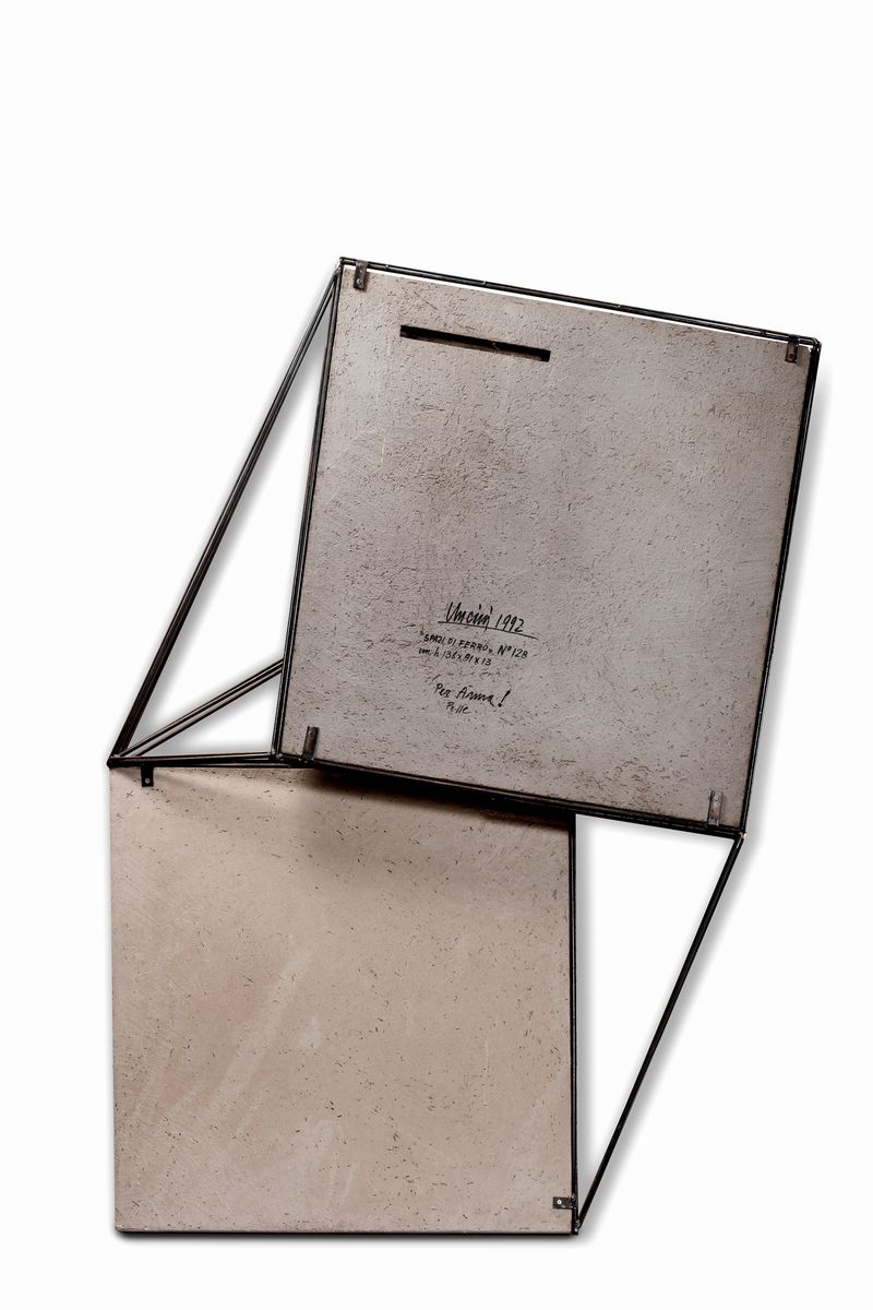 Giuseppe Uncini - Spazi di ferro n°128, cemento e ferro, 1992