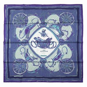 Hermès - New Springs Twill Silk scarf