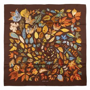 Hermès - Tourbillon Silk Twill scarf
