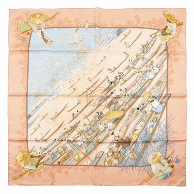 Foulard Marché Flottant Du Lac Inlé