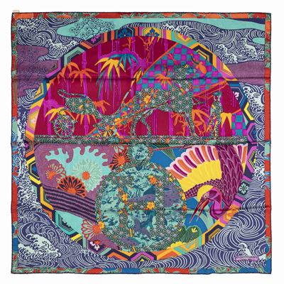 Foulard Ex-libris En Kimonos