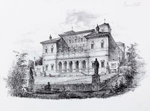 Roma - Landesio, Eugenio / Rosa, Pietro - Vedute principali della Villa Borghese