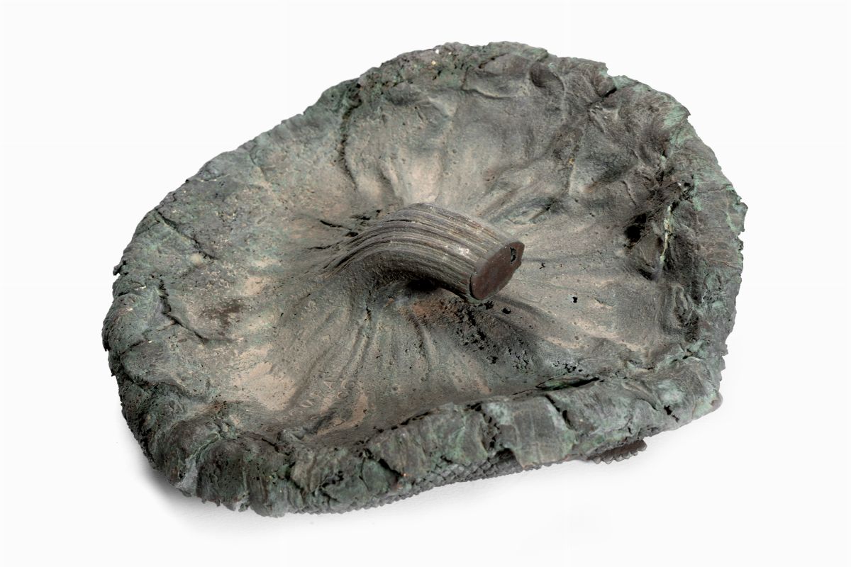 Gaetano Pompa - Due farfalle, bronzo patina bruna, esemplare unico