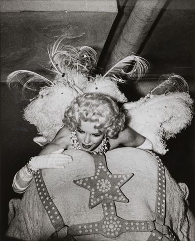 Marilyn Monroe On Elephant