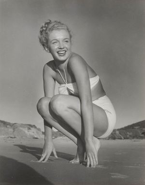 Marilyn Monroe on Torbay Beach