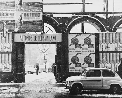 Milano, corso Vittorio Emanuele 26, Stampa vintage alla gelatina ai sali d'argento