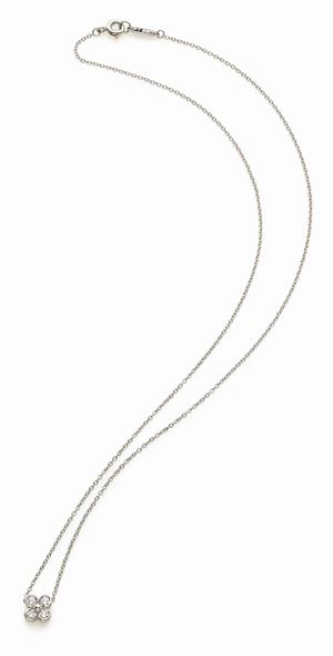 COLLANA CON PENDENTE IN PLATINO, FIRMATO TIFFANY & CO.