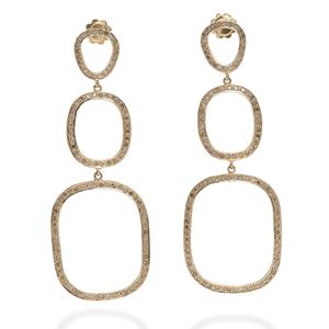 <p class="Corpo">ROSE GOLD PLATED SILVEREARRINGS WITH DIAMONDS<o:p></o:p></p>