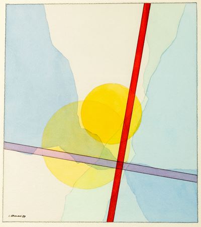 Senza titolo (acquarello su carta, 1989)