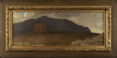 Segesta, olio su tela, 30,7 x 81 cm, 1892