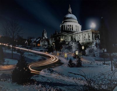 London. Saint Paul's Cathedral, Stampa Lambda su alluminio