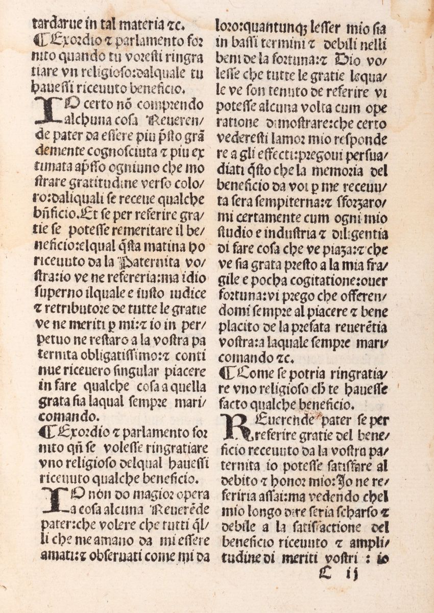 Bartolomeo Miniatore - Formulario Ovvero Epistolario Volgare Cio e Modo De Insegnare À Dittare Le...