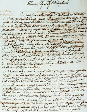 Carteggio della famiglia Falconcini di Pescia