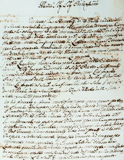 Carteggio della Famiglia Falconcini di Pescia