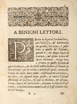 Vite ed elogii de' Cardinali Modonesi