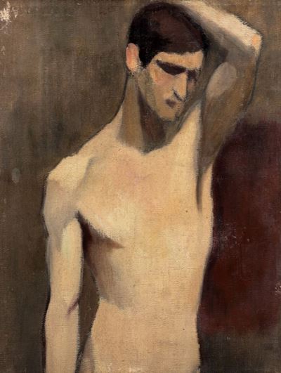 Gruppo di tre opere, Nudo di giovane uomo, Ritratto di giovane uomo biondo, Resurrezione di Crist...