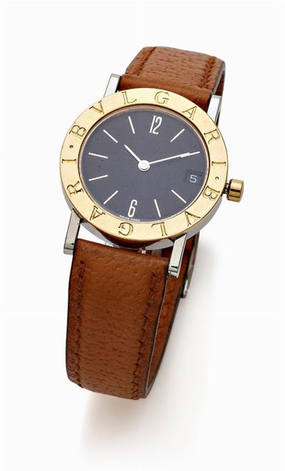 Bulgari, Orologio da donna in acciaio e oro 18K