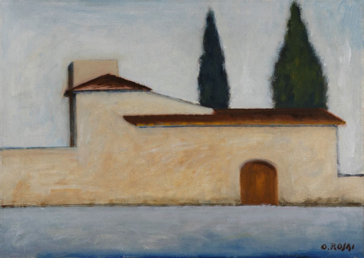 Ottone Rosai Il convento 1955 Arte Moderna e Contemporanea