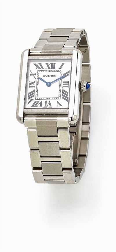 Cartier, Orologio Tank Solo unisex in acciaio