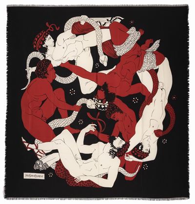 Grand Foulard Stampa "baccanale"