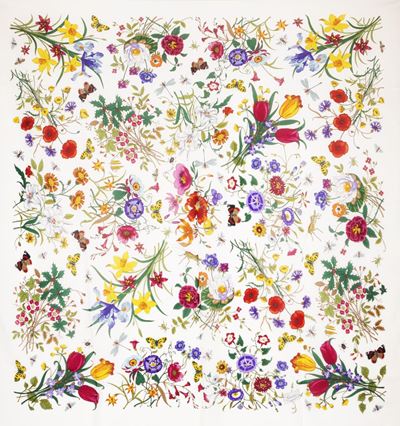 Grand Foulard Flora