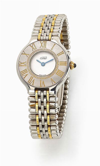 Cartier, Braccialato Must 21 in acciaio e oro