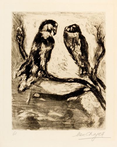 Le Loup Et L'agneau. L'aigle Et le Hibou - Tavola 61 De Les Fables De la Fontaine