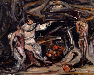 Pagliacci, olio su tavola, 1938