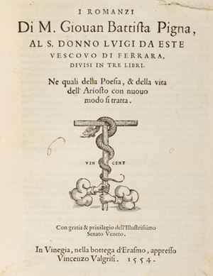 I romanzi [… ], divisi in tre libri