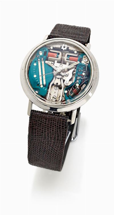 Bulova, Accutron Spaceview - Orologio da polso in acciaio, 1963